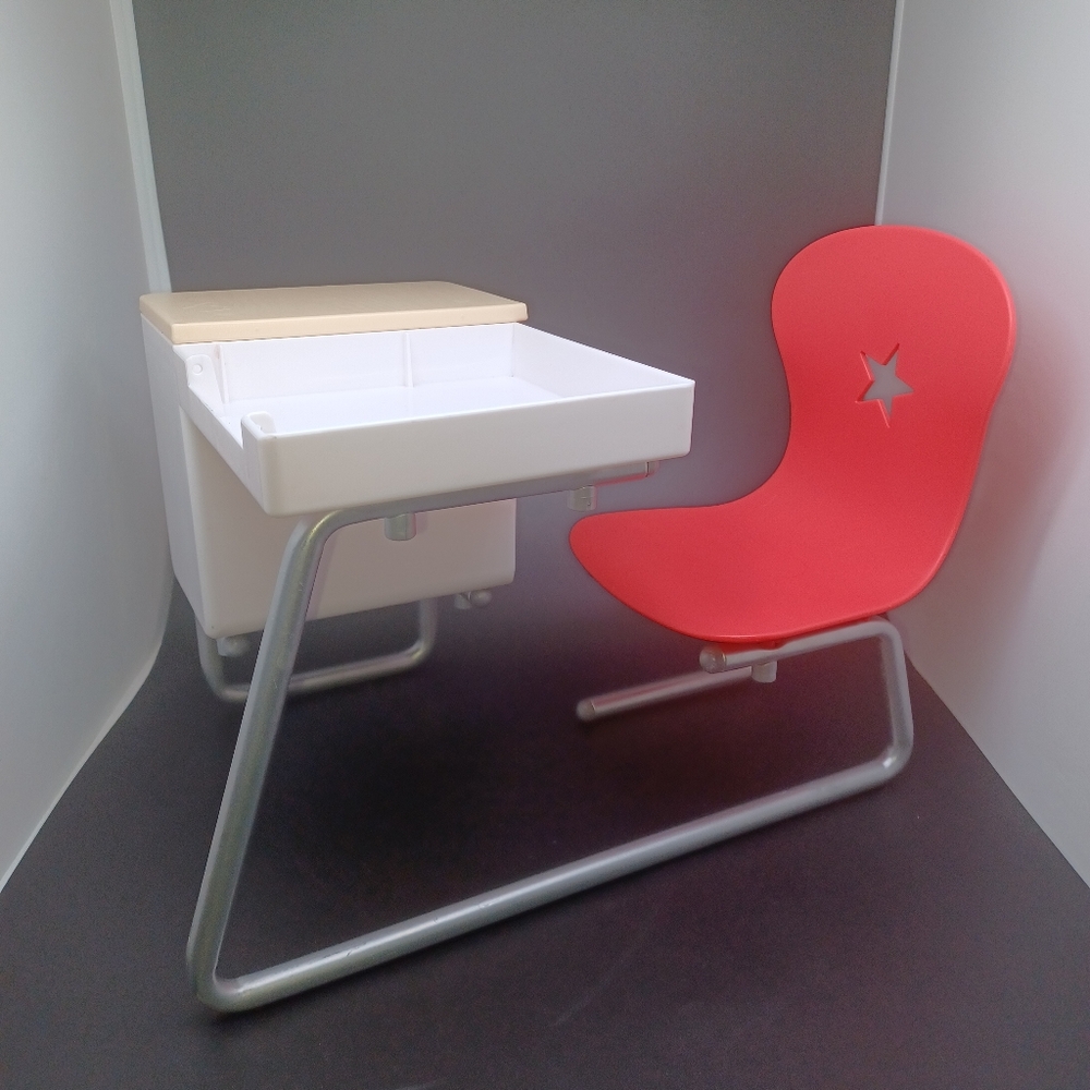 2015 American Girl Flip-Top School Desk Back for 18" Doll - Missing Flip Top